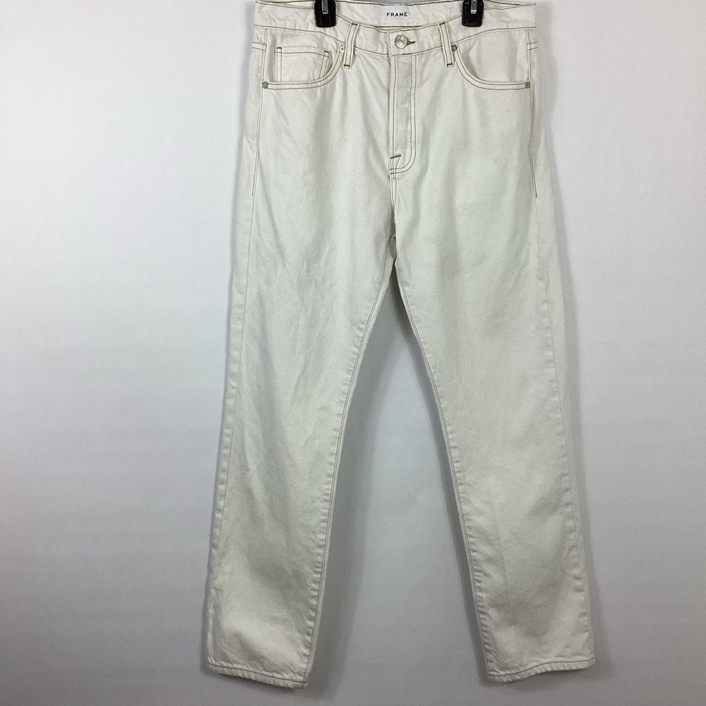 Frame Le Slouch Ecru Jeans Size 28